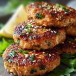 Sesame Crusted Salmon Patties