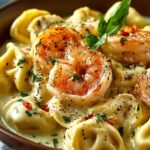 Shrimp Tortellini Alfredo Pasta