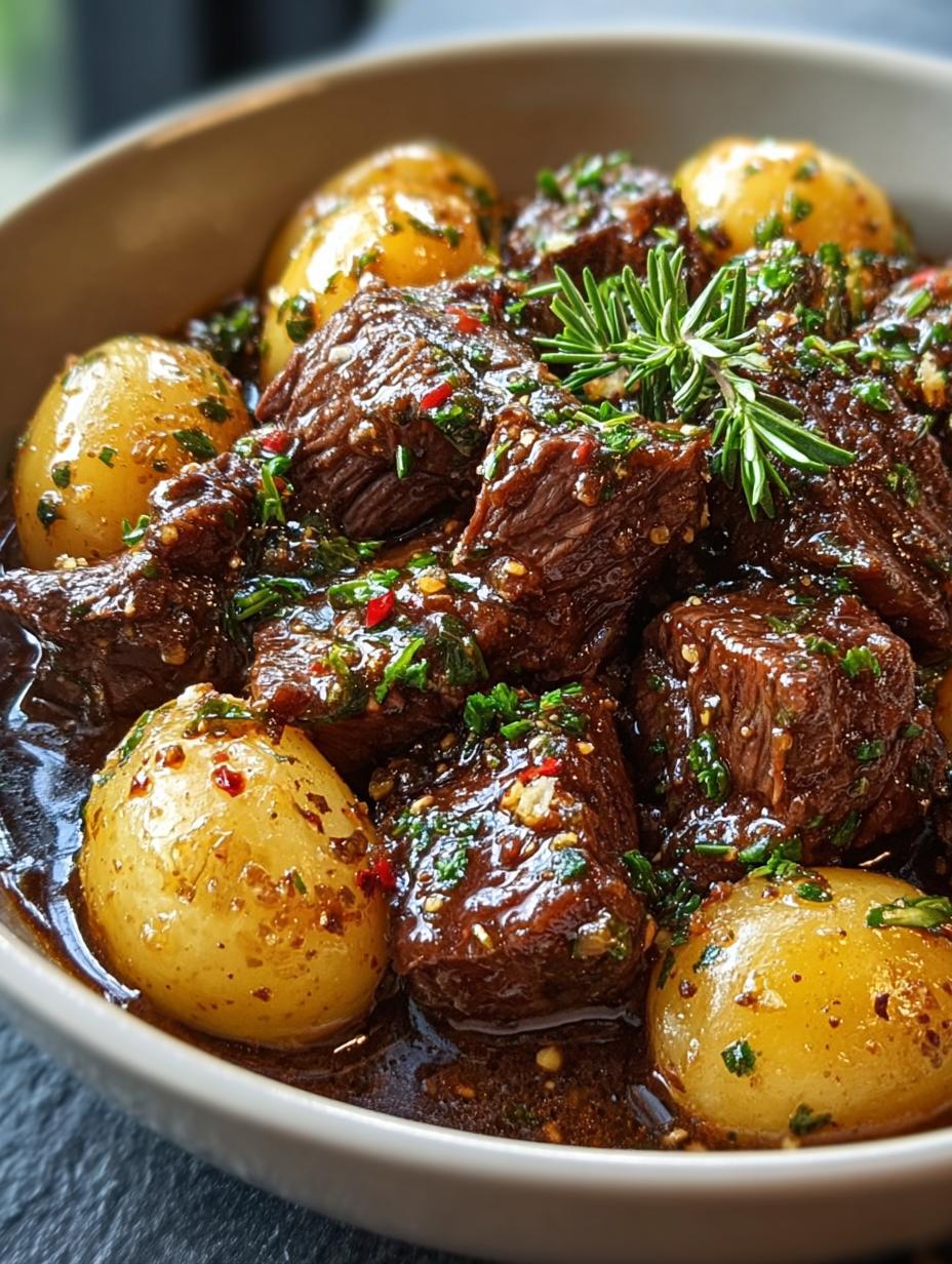 Slow Cooker Knoflookboter: 7 uur Genot, Onweerstaanbaar 5 Verrukkelijke Slow Cooker Knoflookboter Rundvlees met aardappelen, klaar om te serveren