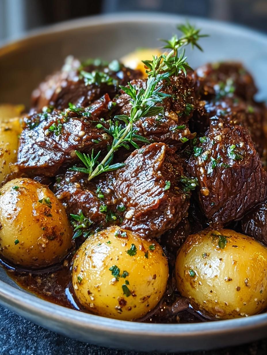 Slow Cooker Knoflookboter: 7 uur Genot, Onweerstaanbaar 6 Heerlijke Slow Cooker Knoflookboter Rundvlees met aardappelen, perfect gegaard