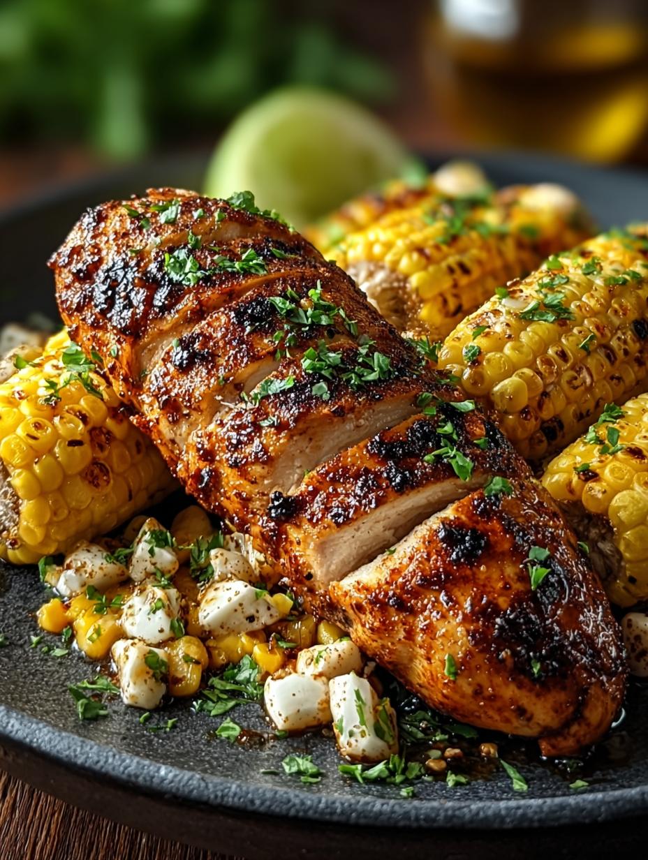 Spiced Street Corn Chicken: Een zalige Mexicaanse twist! - Spiced Street Corn Chicken - close-up van de rijstbowl met verse ingrediënten