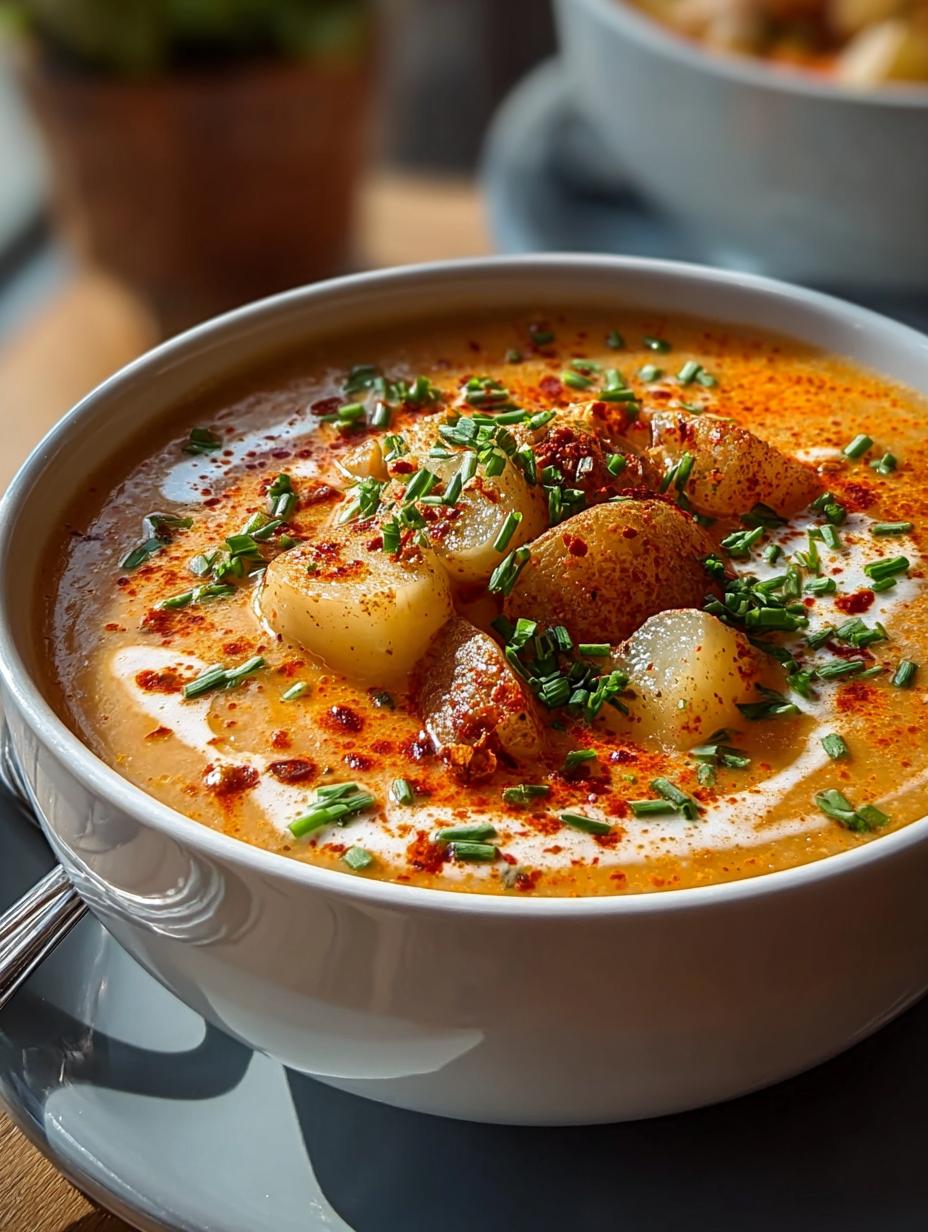 Pittige Cajun Aardappelsoep: 1 Hemelse Kom Comfort! - Spicy Cajun Potato Soup - additional detail