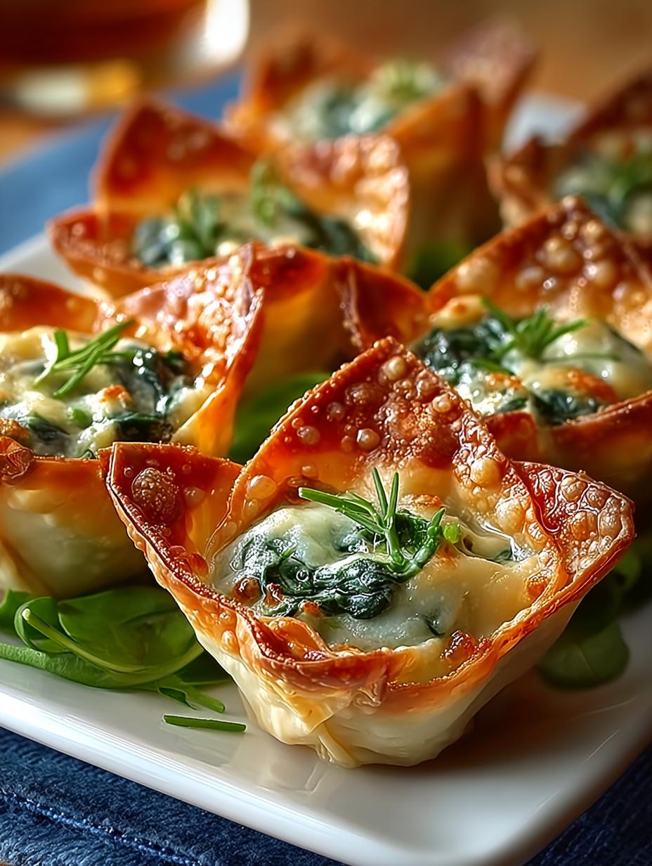 Spinat Und Artischocken Wonton: 8 Onweerstaanbare Redenen Nu! 5 Heerlijke Spinat Und Artischocken Wonton, perfect gebakken en goudbruin, klaar om te serveren