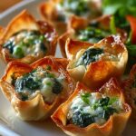 Spinat Und Artischocken Wonton