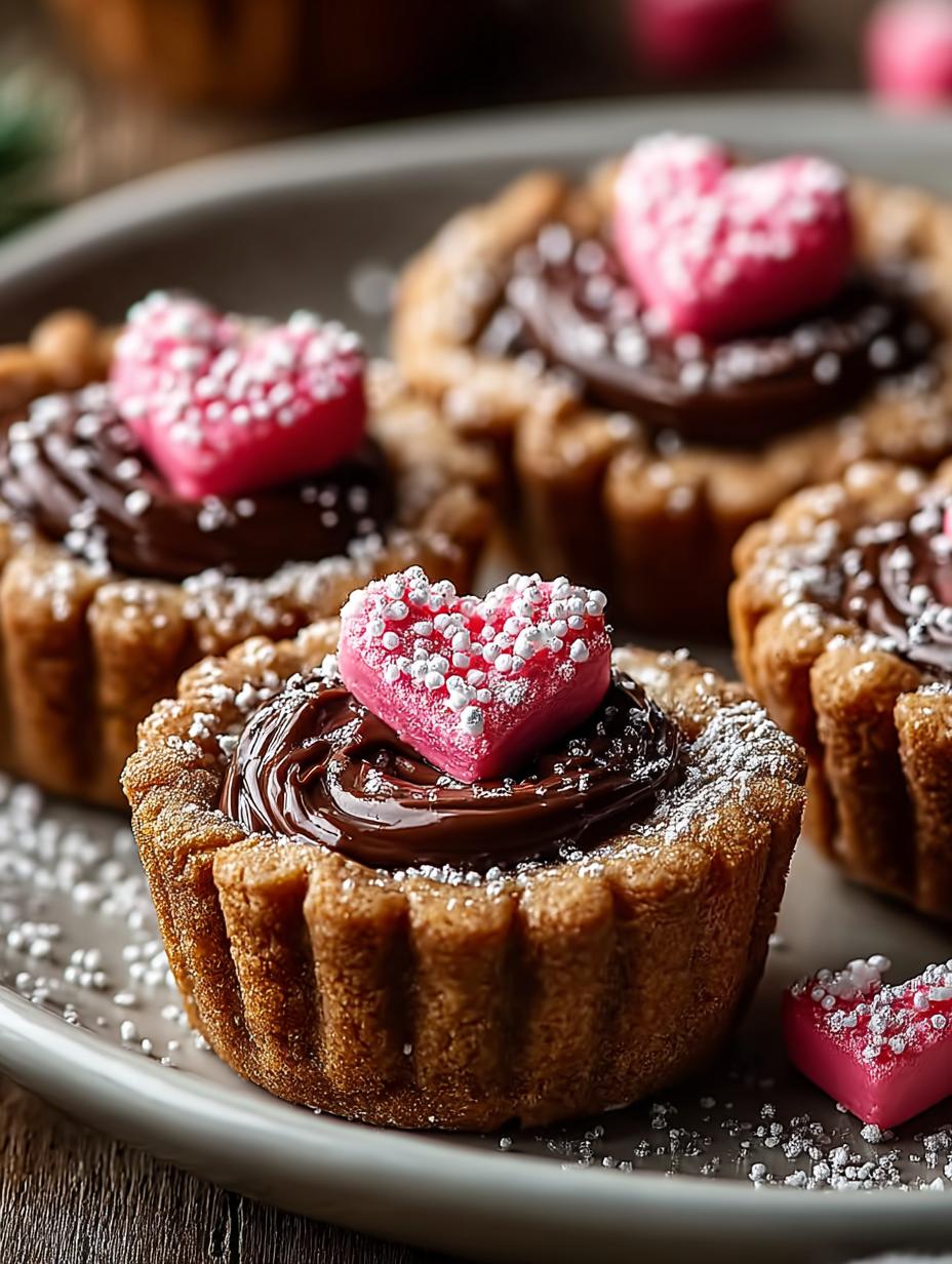 Onweerstaanbare Valentine Cookie Cups: 8 Minuten Bakken Feest - Valentine Cookie Cups - additional detail
