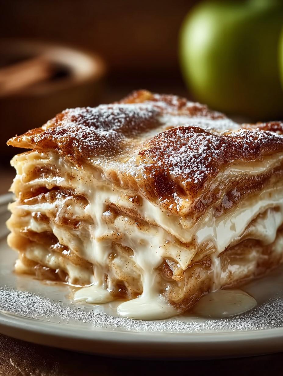 Zimtschnecken Apfel Lasagne